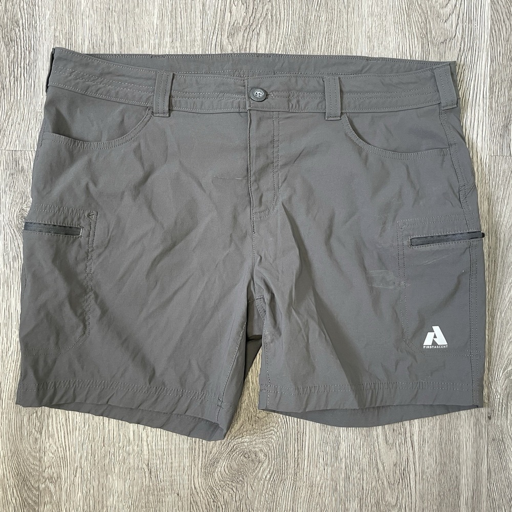 Eddie Bauer Shorts Women's 18 Gray First Ascent Guide Hiking Outdoor Athletic